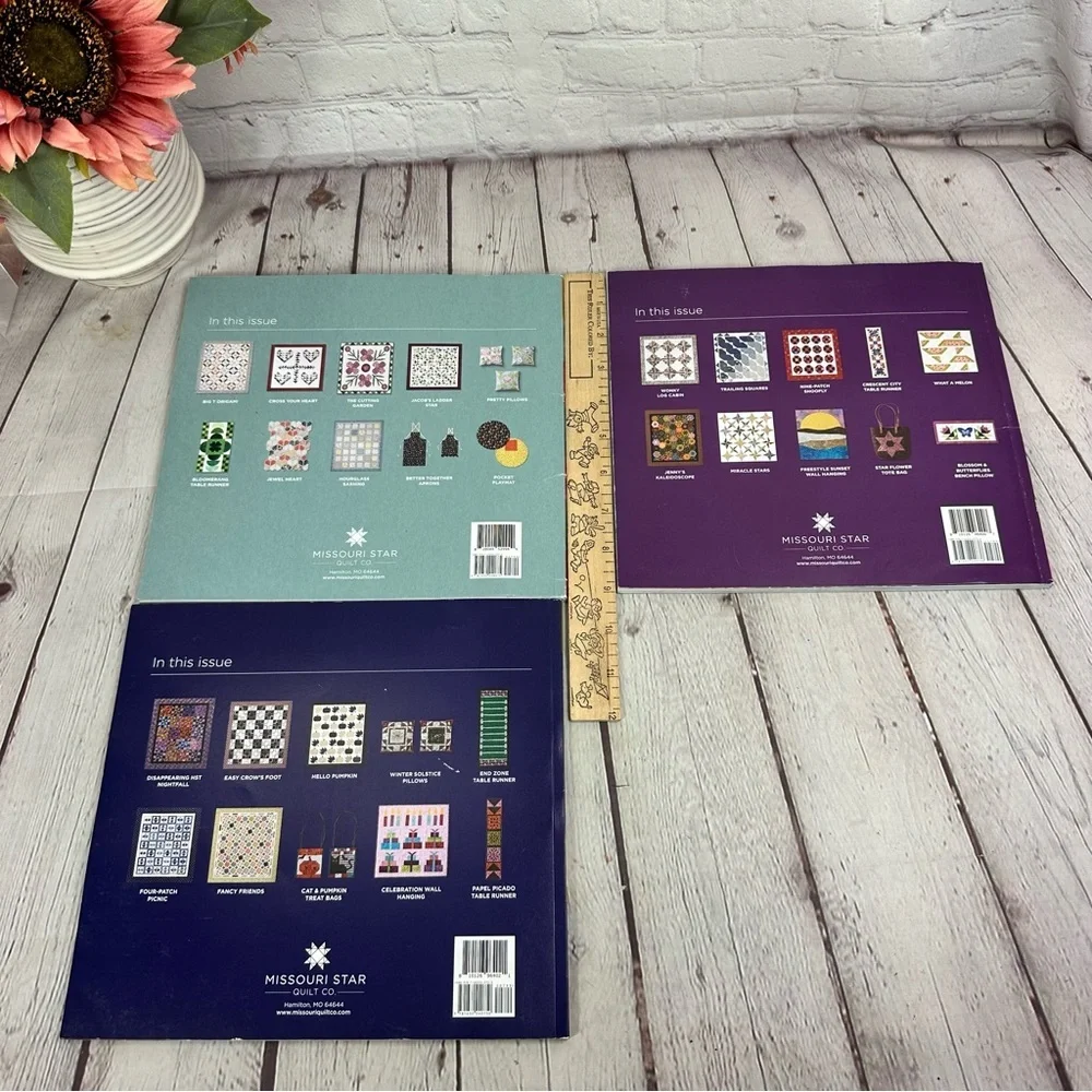 23-24 Missouri Star BLOCK Quilt Idea Books - Set of 3 handmade cottagecore